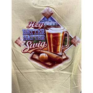 Caribbean Joe shirt hey batter batter swing Baseball Game Lover Graphic Tee XL